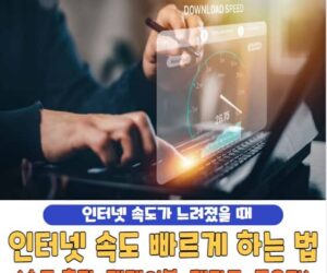 인터넷 속도 빠르게 하는 법 | 인터넷 속도 느려짐 해결 방법