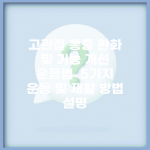 고관절 통증 완화 및 기능 개선 운동법 | 5가지 운동 및 재활 방법 설명