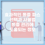 효과적인 통증 파스 선택과 사용법 | 통증 관리에 도움되는 정보