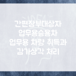 간편장부대상자 업무용승용차 | 업무용 차량 취득과 감가상각 처리