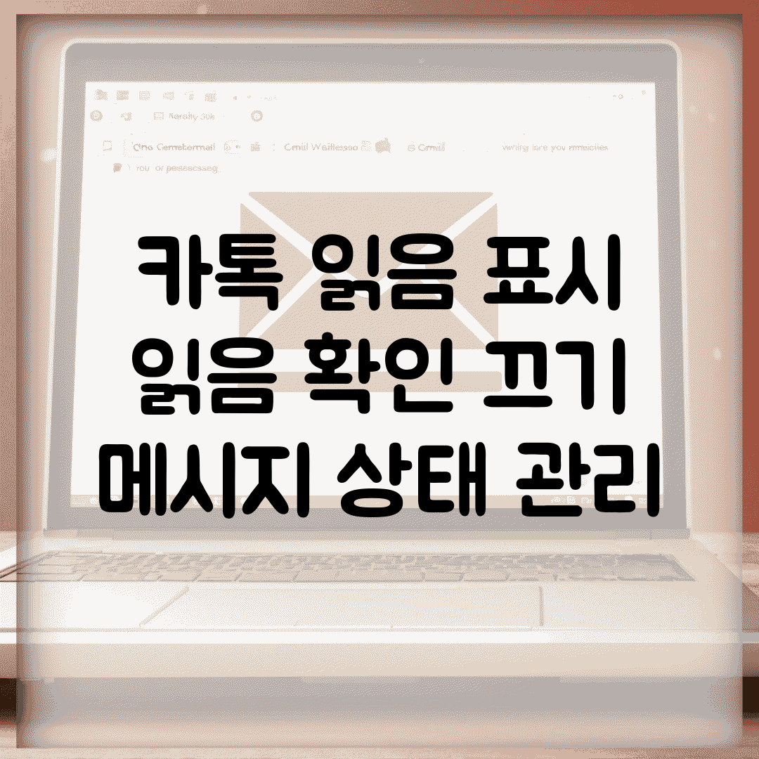 카톡 읽음 표시 | 읽음 확인 끄기 + 메시지 상태 관리