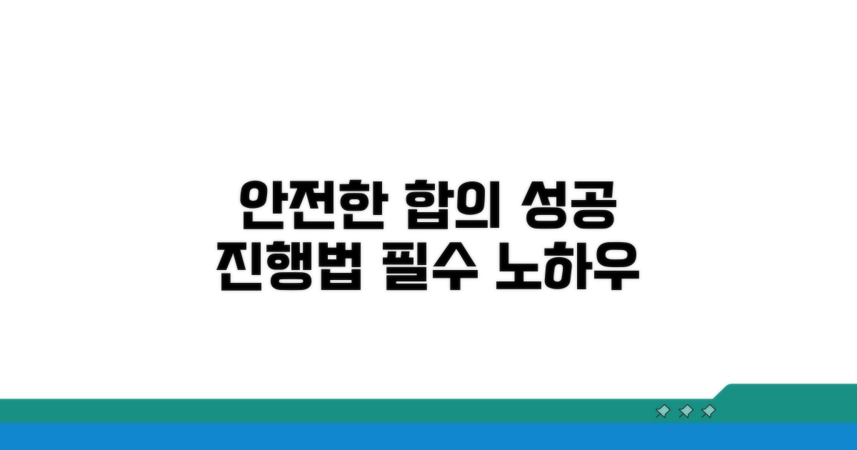 합의 과정 안전하게 진행