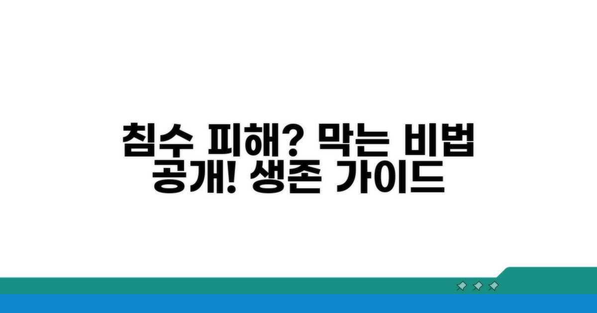 침수 피해 막는 요령
