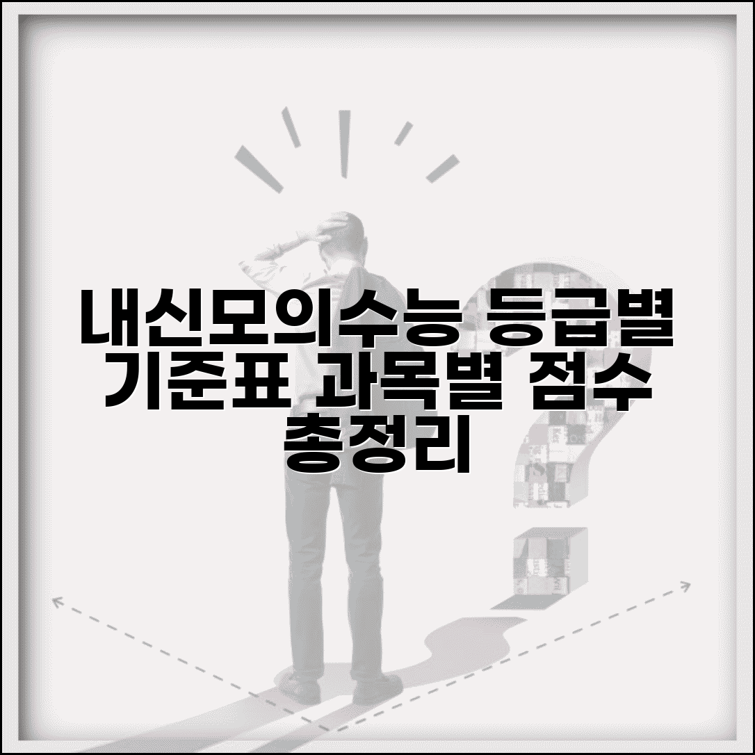 등급표 내신 모의고사 수능별 | 등급 기준표 과목별 점수 구간 총정리