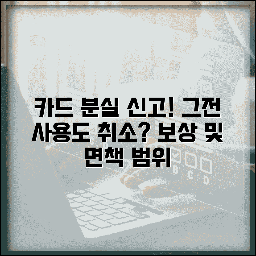 신용카드 분실신고 했는데 그 전 사용내역도 취소되나요 | 카드 분실 | 부정사용 | 면책 범위 | 신고 시점 | 보상