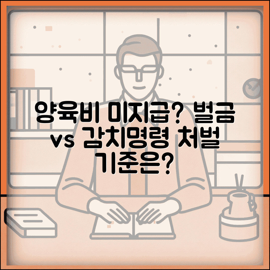 양육비 미지급 처벌 기준 | 양육비 안주면 벌금 감치명령