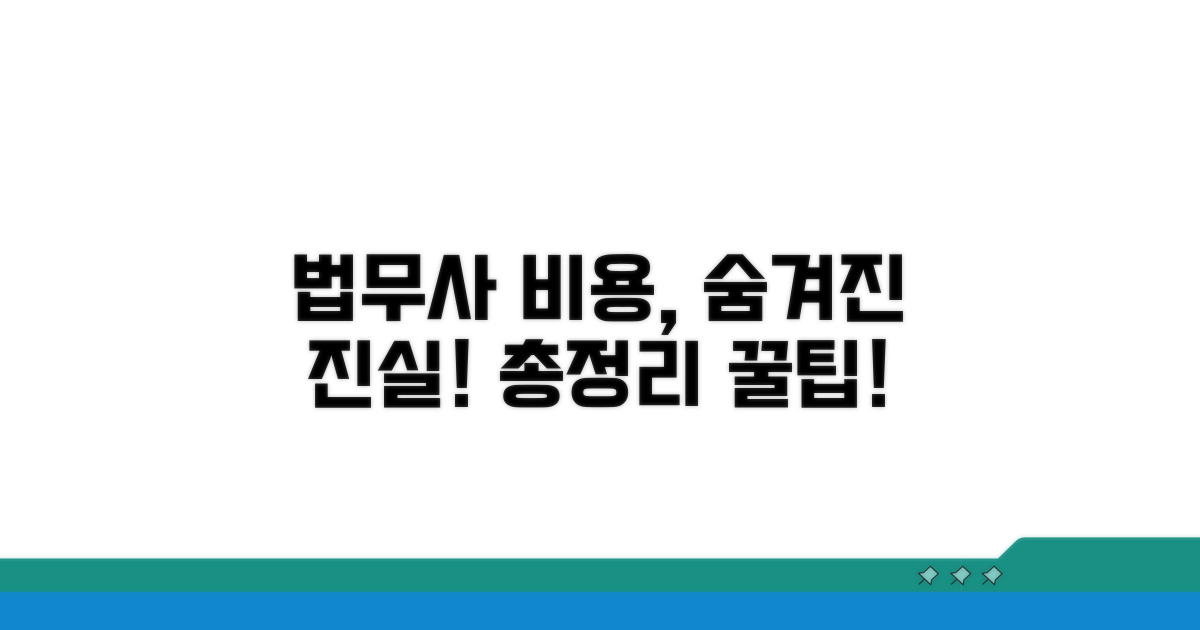 법무사 선임 전, 꼭 알아야 할 비용 총정리