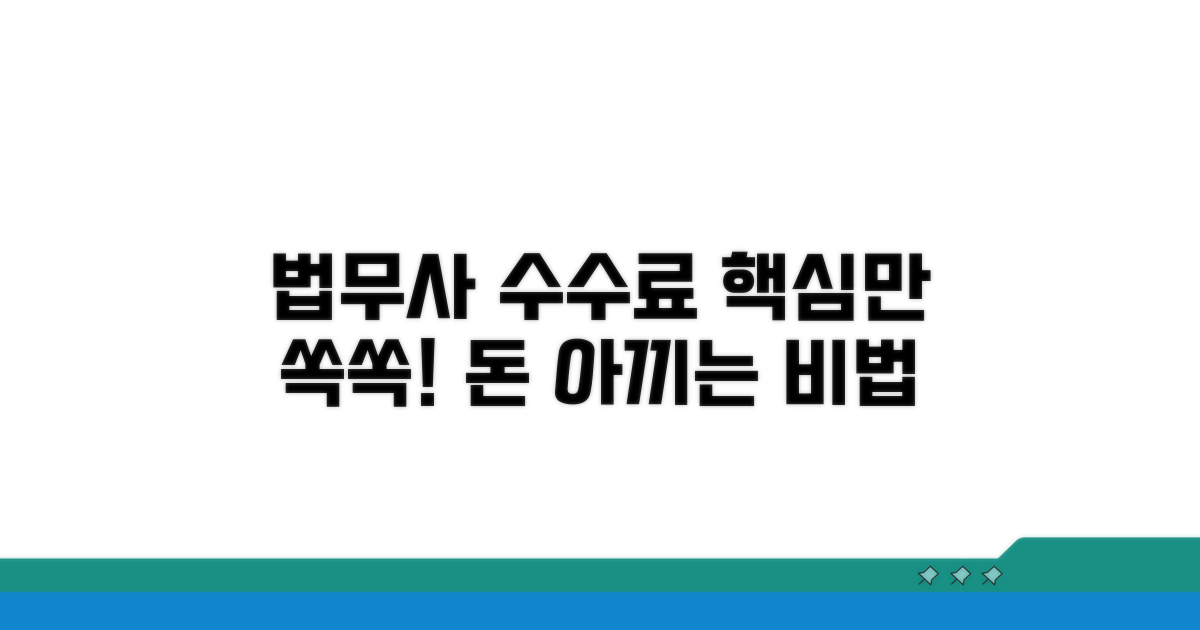 헷갈리는 법무사 수수료, 이것이 핵심!