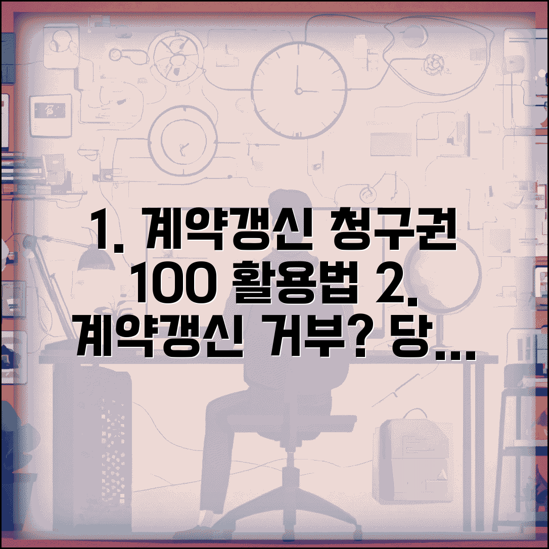 계약갱신청구권 행사 방법 | 임대차 계약갱신 신청 | 계약갱신 거부 대응 | 임차인 권리 보호 완벽 가이드