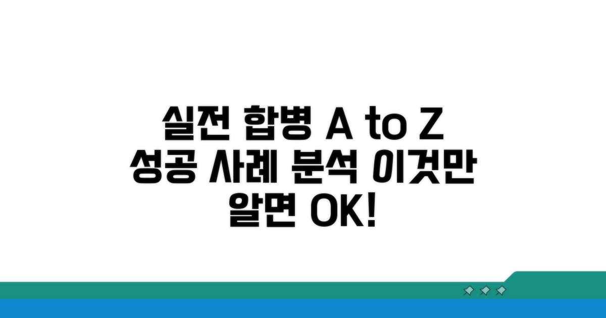 실제 합병 사례와 적용법