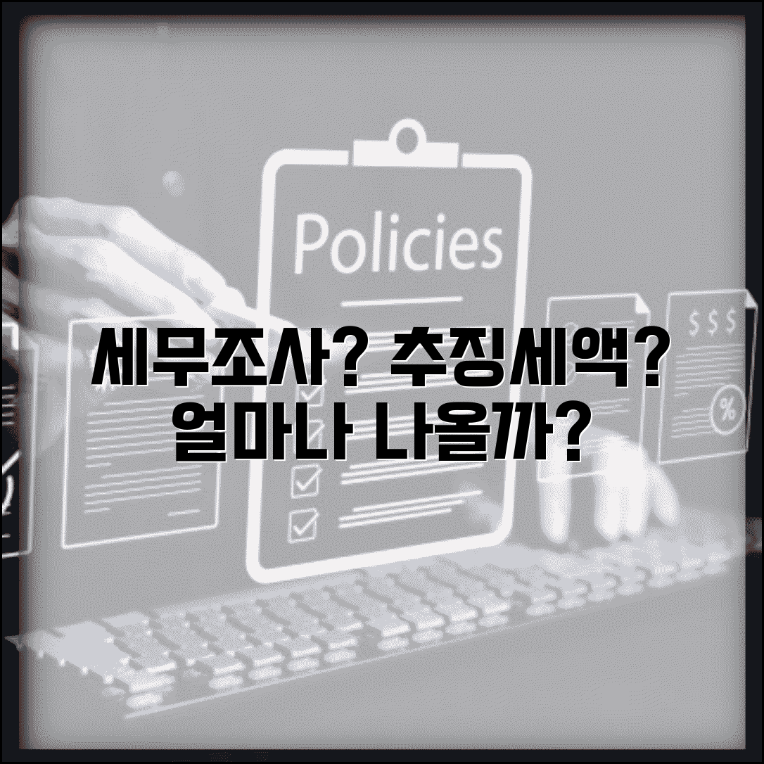 세무조사 받으면 추징세액 얼마나 나올까요 | 세무조사 | 추징세액 | 기준