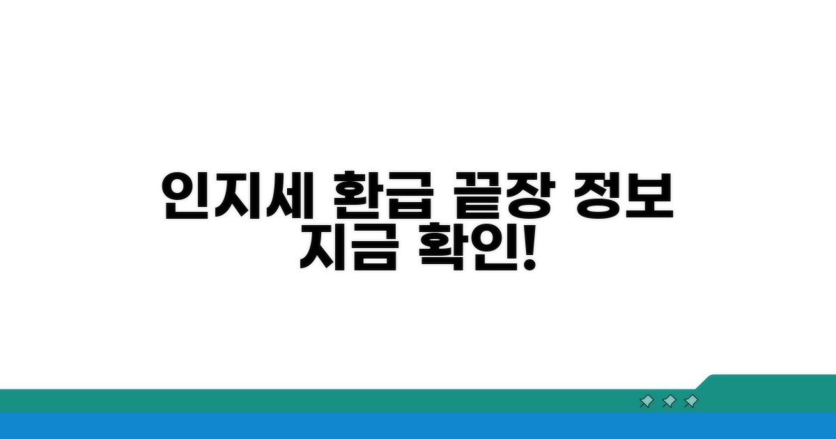 인지세 환급, 이것만 알면 끝!