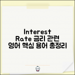 금리 영어로 표현 | interest rate 관련 영어 용어 정리