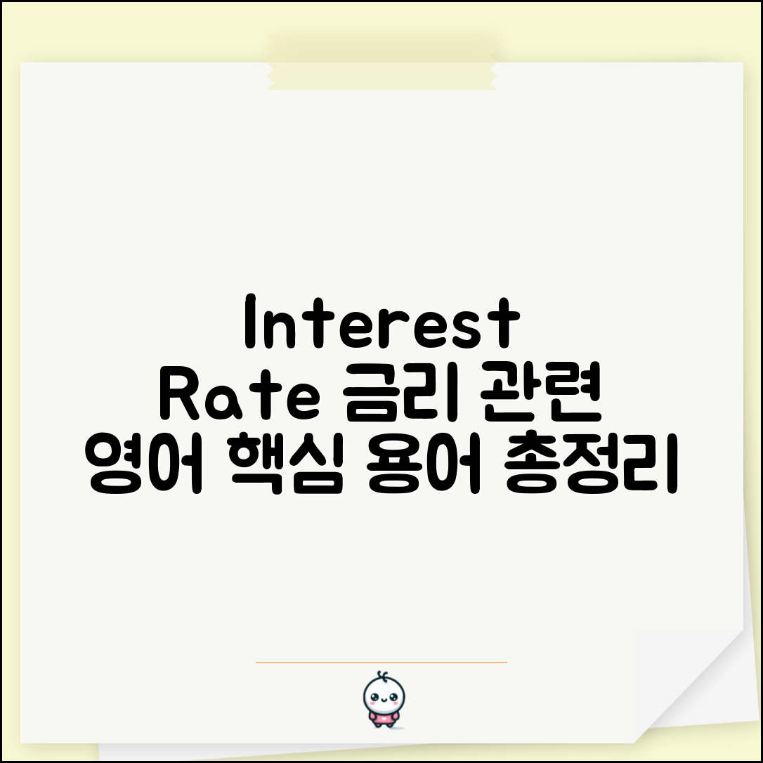 금리 영어로 표현 | interest rate 관련 영어 용어 정리