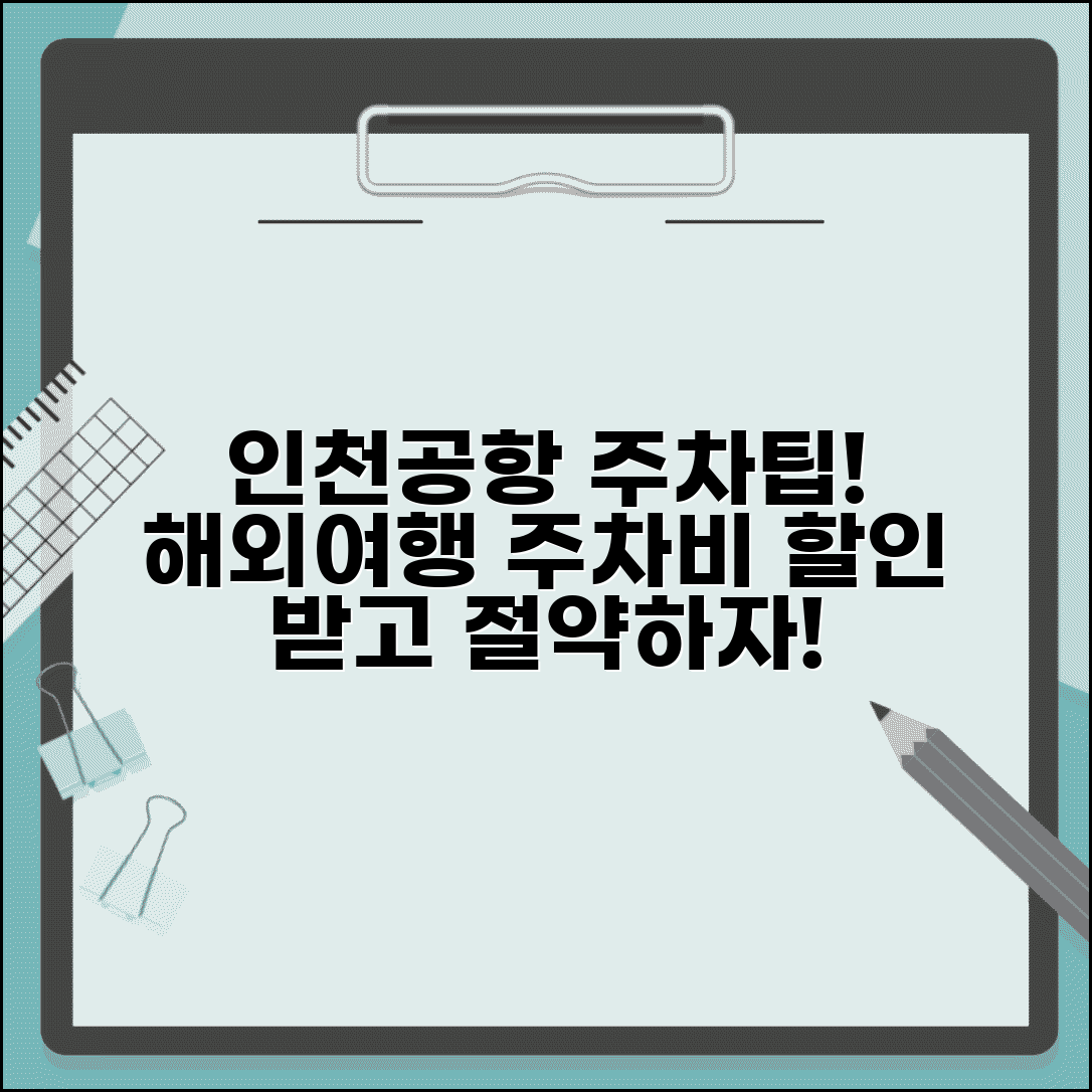 인천공항 장기주차 요금 할인과 해외여행 주차비 절약 방법