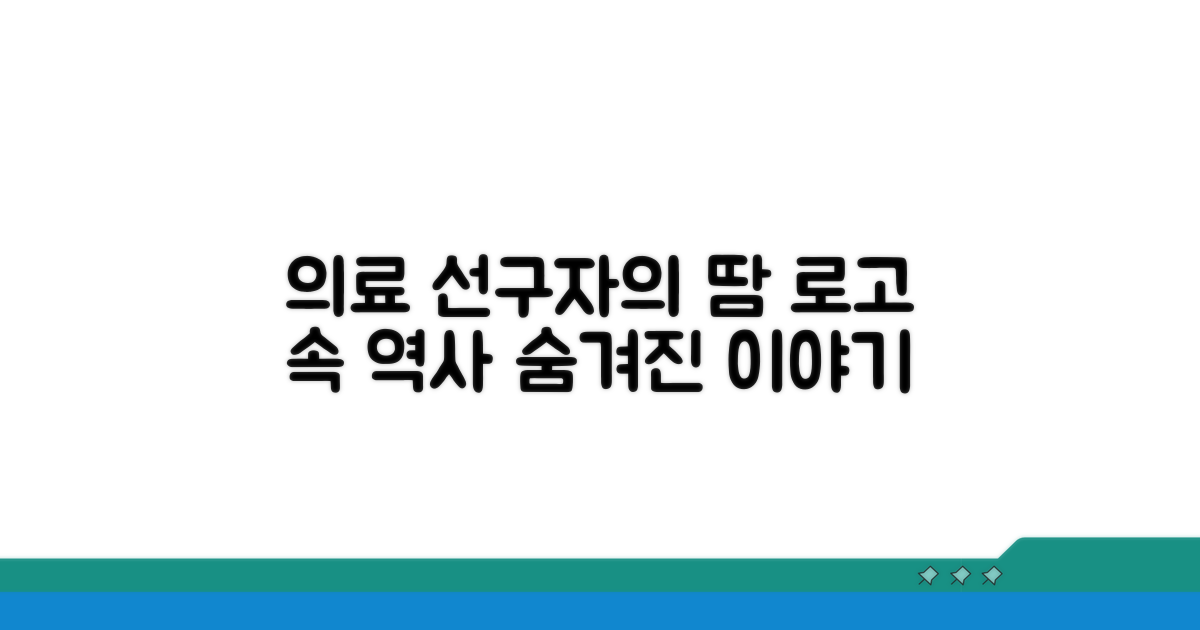 의료 선구자의 땀, 로고에 담긴 역사