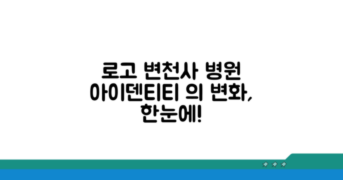 로고 변천사, 병원 아이덴티티의 변화