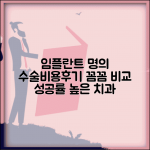 임플란트 잘하는 곳 치과 추천 | 수술 전문 병원, 비용, 후기 비교