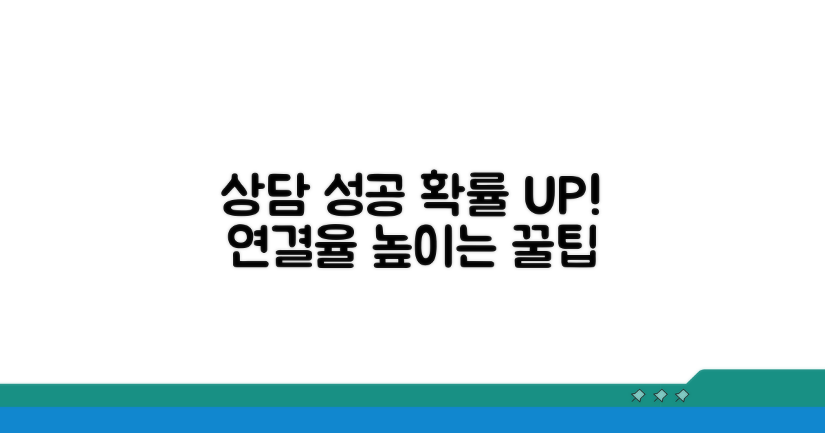 상담사 연결 성공 확률 높이기