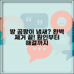 방 곰팡이 냄새 없애는 방법 | 냄새 특징, 원인, 완벽 제거 가이드