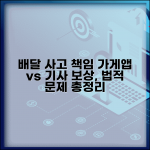 배달기사 교통사고 책임 | 배달 중 사고 가게 배달앱 책임 | 보상 범위, 법적 문제, 주의사항 총정리