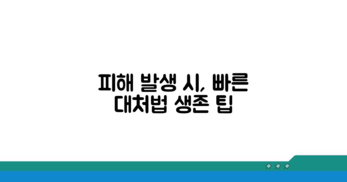 피해 발생 시 대처법과 팁