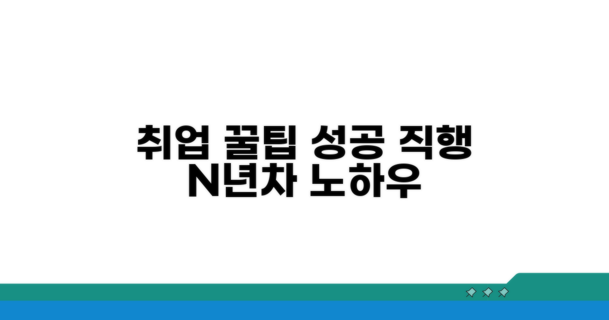 성공적인 취업을 위한 꿀팁