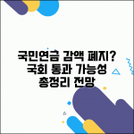 국민연금 감액제도 폐지 검토 현황 | 국회 통과 가능성, 영향 및 전망 총정리 국민연금 감액제도 폐지 검토 현황 | 국회 통과 가능성, 영향 및 전망 총정리