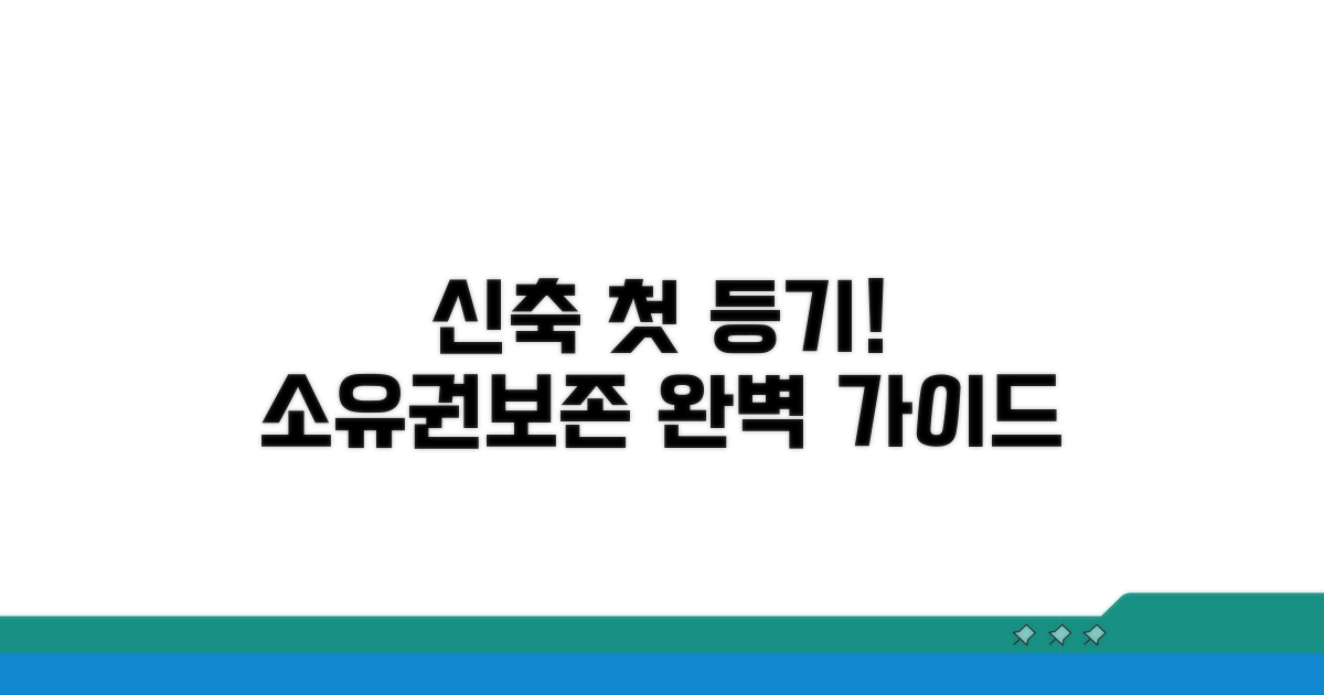 신축 건물 소유권보존등기 기본