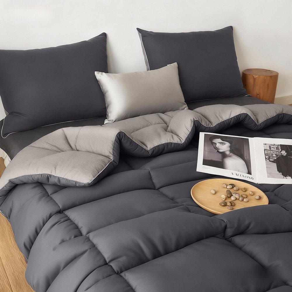FANOBO 사계절 이불 +패드+베개커버, 그레이 + 베이지할인 상세 이미지 1