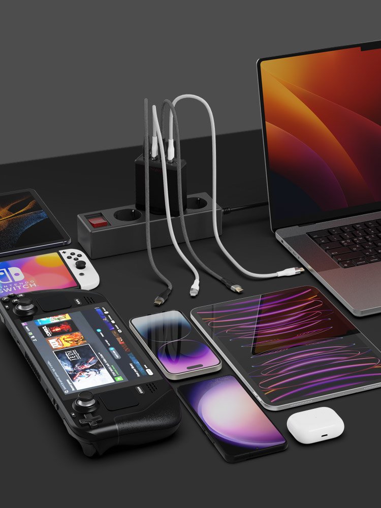 우븐 C타입 to C 100W 240W 5A PD 고속충전 케이블 50cm 상세 이미지 1