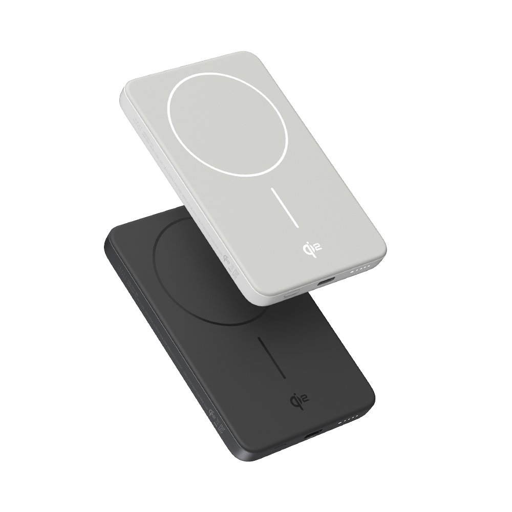 Qi2 15W 맥세이프 초슬림 고속 보조배터리 5000mAh QB310 화이트 상세 이미지 2