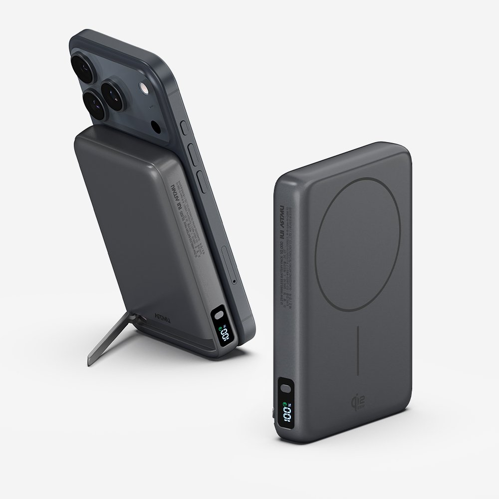 Qi2 25W 맥세이프 초고속 무선 보조배터리 QB610 10000mAh, 그레이 상세 이미지 1