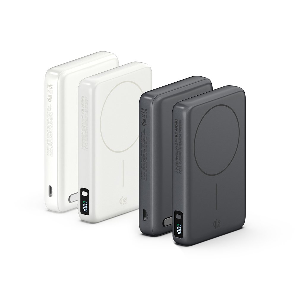 Qi2 25W 맥세이프 초고속 무선 보조배터리 QB610 10000mAh, 그레이 상세 이미지 2