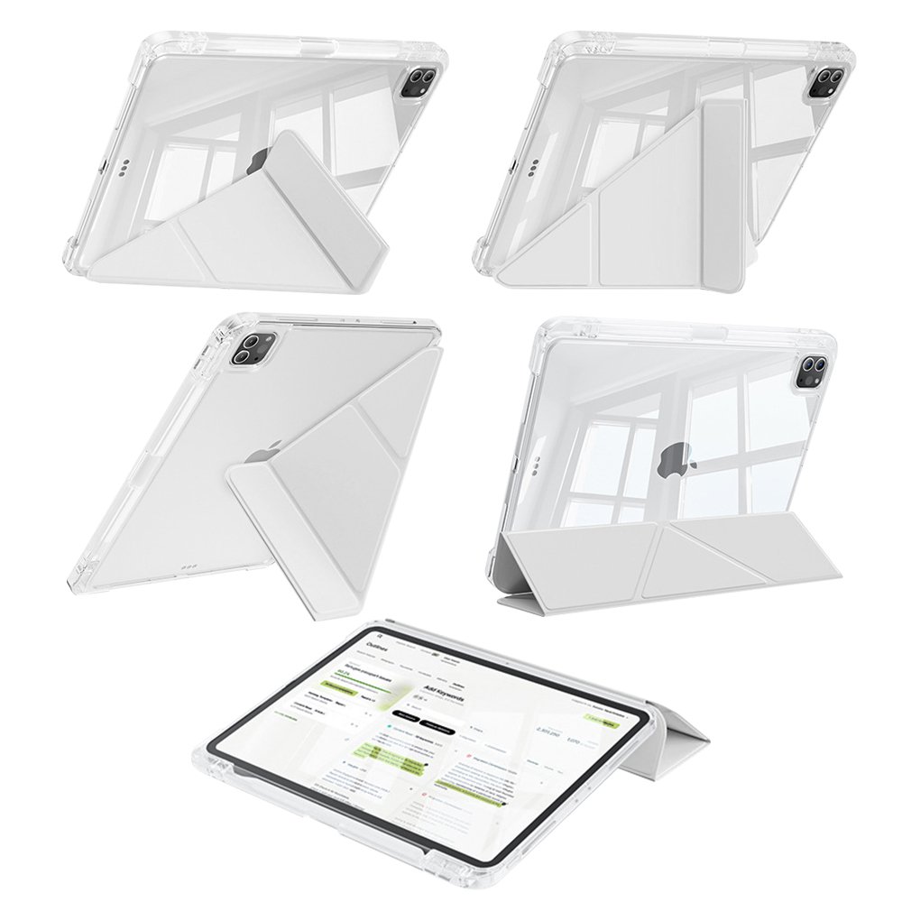 아이패드 에어 11 7세대 M3 케이스 애플펜슬 수납 투명 Y형 블루, 에어 7세대 11 상세 이미지 1