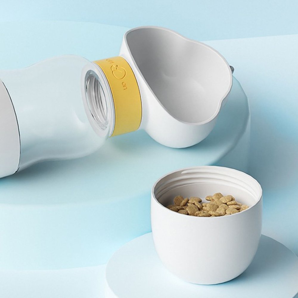 구름 물통 350ml 휴대용 산책 원터치 간식 애견 물병 강아지 편리한 외출 급수기 텀블러 여행용 보틀 상세 이미지 2