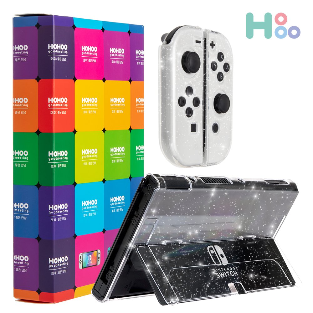 닌텐도스위치 OLED 케이스 커버 글리터 투명케이스 H11 상세 이미지 1