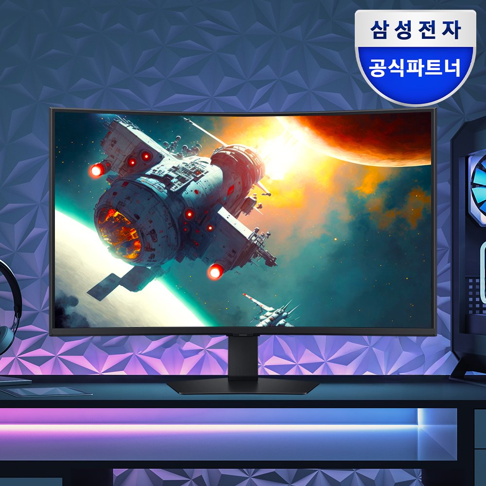 삼성 오디세이 G7 G75F LS37FG750EKXKR 4K UHD 165Hz 커브드 게이밍 모니터 상세 이미지 1