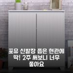 포유 신발장 좁은 현관에 딱! 2주 써보니 너무 좋아요 포유 신발장 좁은 현관에 딱! 2주 써보니 너무 좋아요