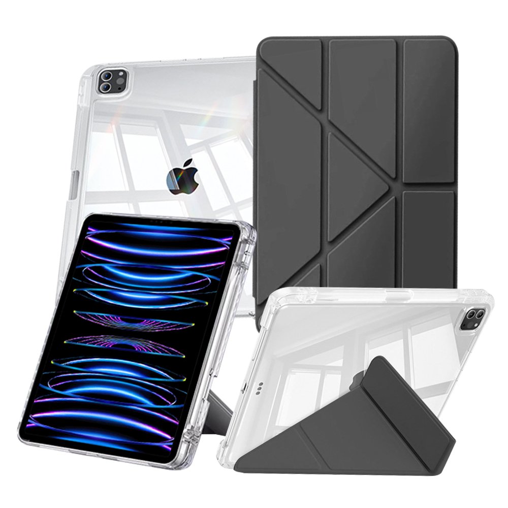 아이패드 에어 11 7세대 M3 케이스 애플펜슬 수납 투명 Y형 블루, 에어 7세대 11 상세 이미지 1