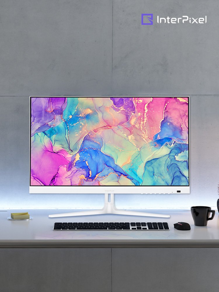 인터픽셀 IP2422 IPS 100Hz 화이트 리모컨 사무용 모니터 59~61cm(24인치), 일반 상세 이미지 1