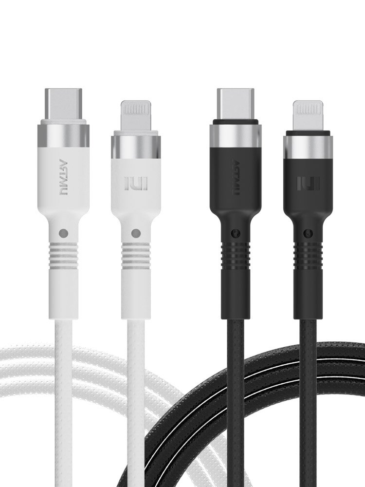 플렉스 USB C타입 to 라이트닝 8핀 고속충전 케이블 30cm 상세 이미지 2