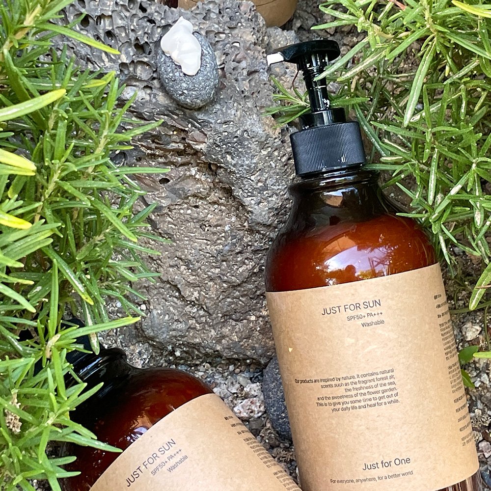 저스트포원 순하고 끈적임없는 대용량 톤업 혼합자차 선크림 500ml(SPF50+) 상세 이미지 2
