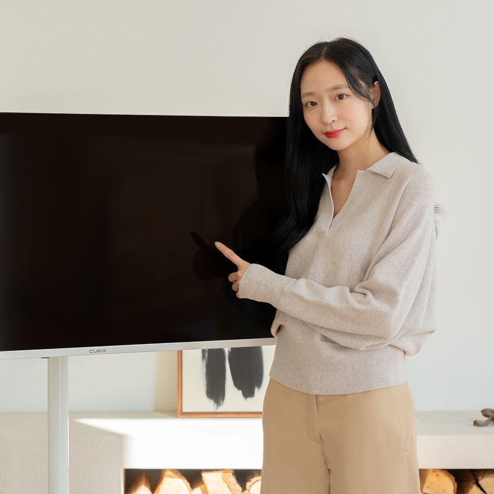 무빙큐빅스 삼탠바이미 화이트에디션 81cm(32인치) FHD QLED 스마트티비 X2 셋트 이동식 TV 삼텐 중소바이미 상세 이미지 1