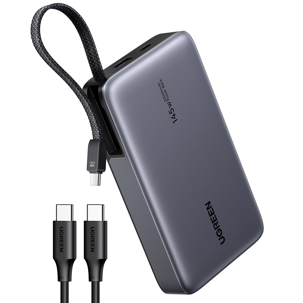 유그린 넥소드 케이블 일체형 145W PD PPS 20000mAh 대용량 고속충전 보조배터리 PB551 상세 이미지 1