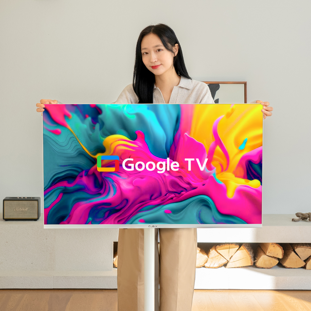 무빙큐빅스 삼탠바이미 화이트에디션 81cm(32인치) FHD QLED 스마트티비 X2 셋트 이동식 TV 삼텐 중소바이미 상세 이미지 2