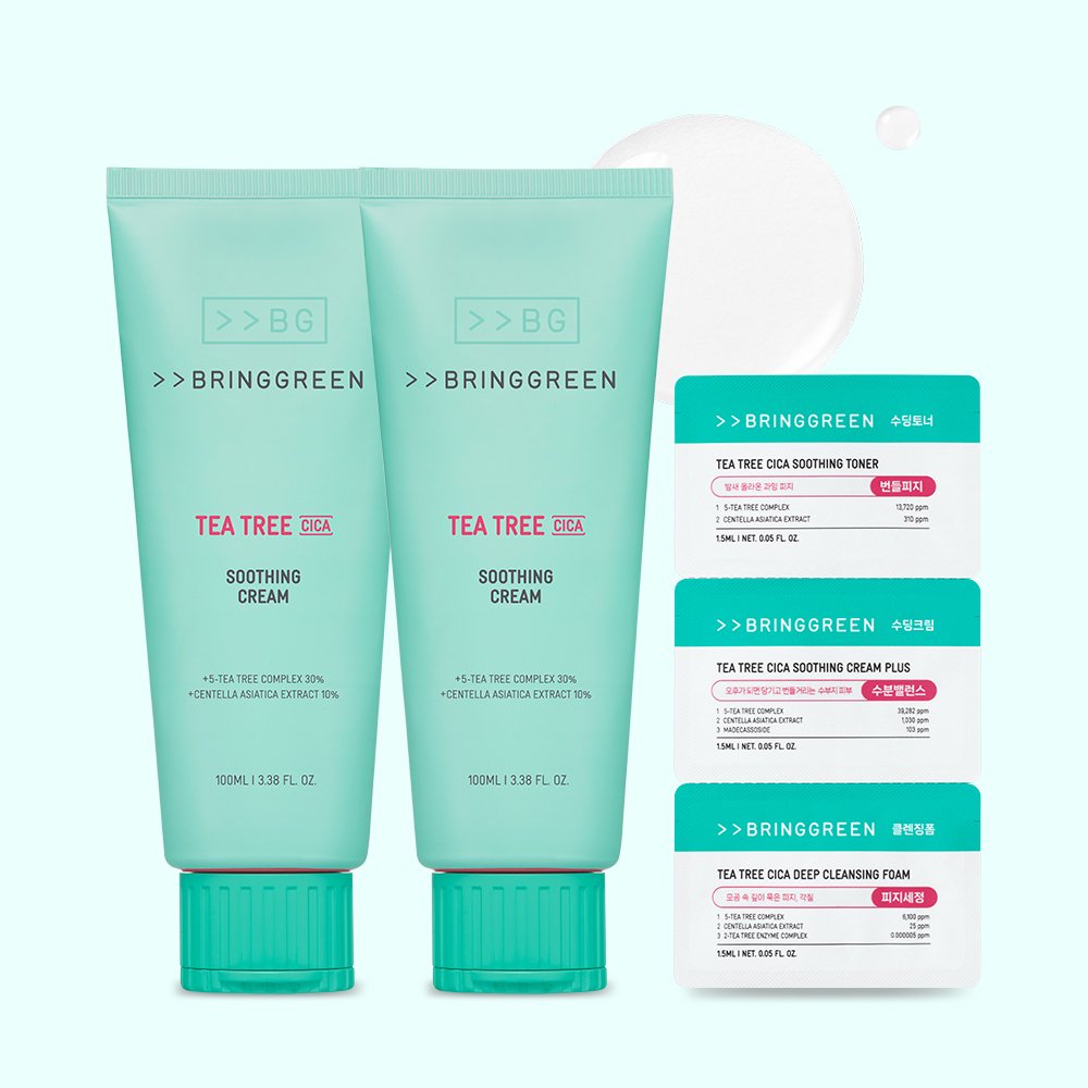 브링그린 티트리 시카 수딩 크림 플러스 100ml+100ml 상세 이미지 2