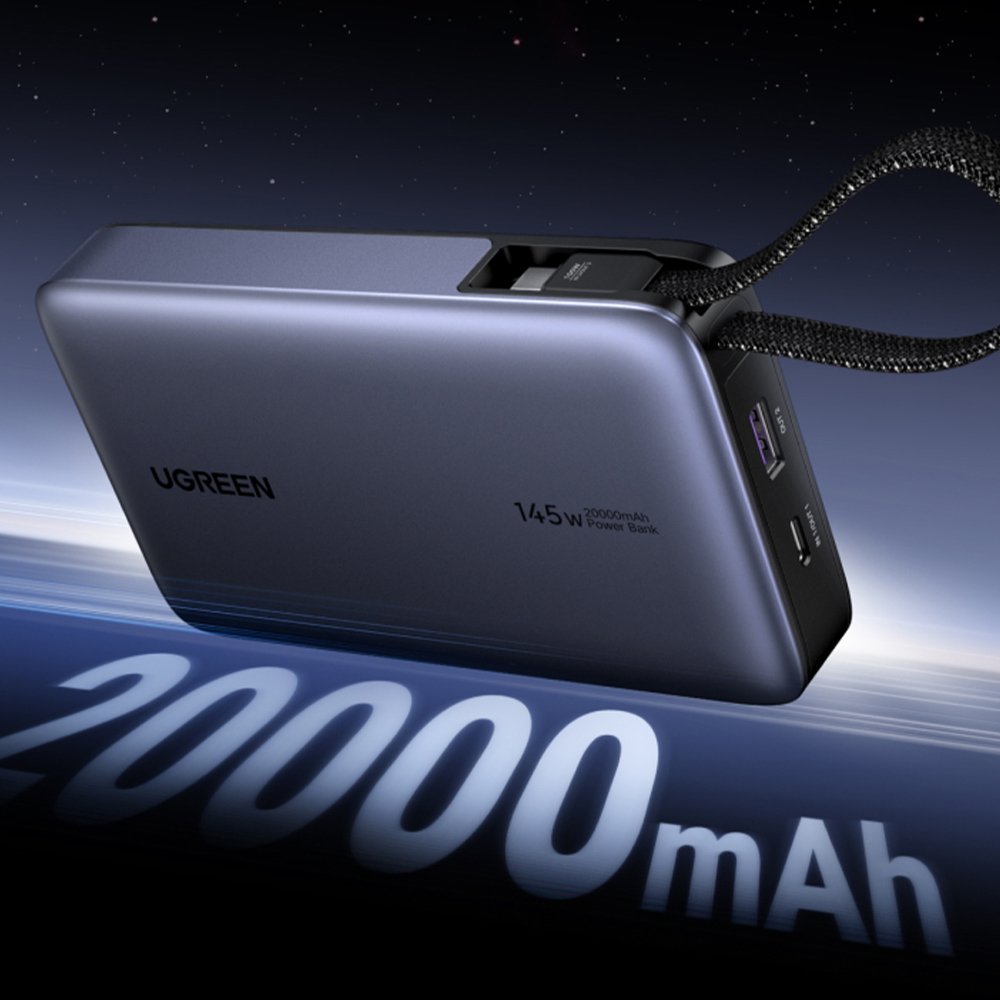 유그린 넥소드 케이블 일체형 145W PD PPS 20000mAh 대용량 고속충전 보조배터리 PB551 상세 이미지 1