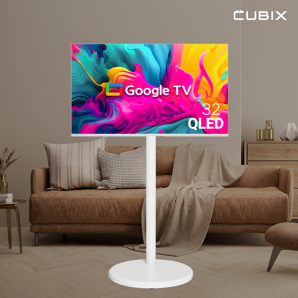 무빙큐빅스 삼탠바이미 화이트에디션 81cm(32인치) FHD QLED 스마트티비 X2 셋트 이동식 TV 삼텐 중소바이미 상세 이미지 1