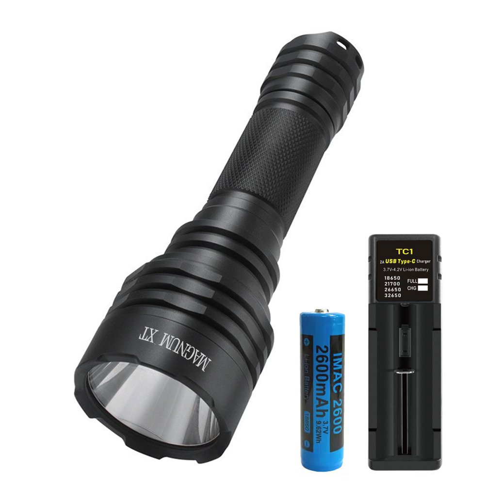 XT LED 후레쉬 1단 단일모드 장거리 사냥 전술 군인 휴대용 써치라이트 손전등 랜턴 상세 이미지 1